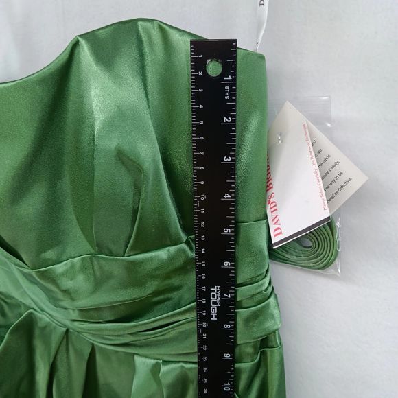 NWT David's Bridal Formal Event Dress $99 Clover Green Size 6 Pockets Sleeveless - Picture 15 of 16